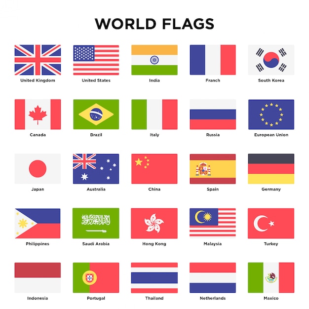 World flags design