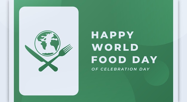 World Food Day Celebration Vector Design Illustration for Background Poster Banner Advertising