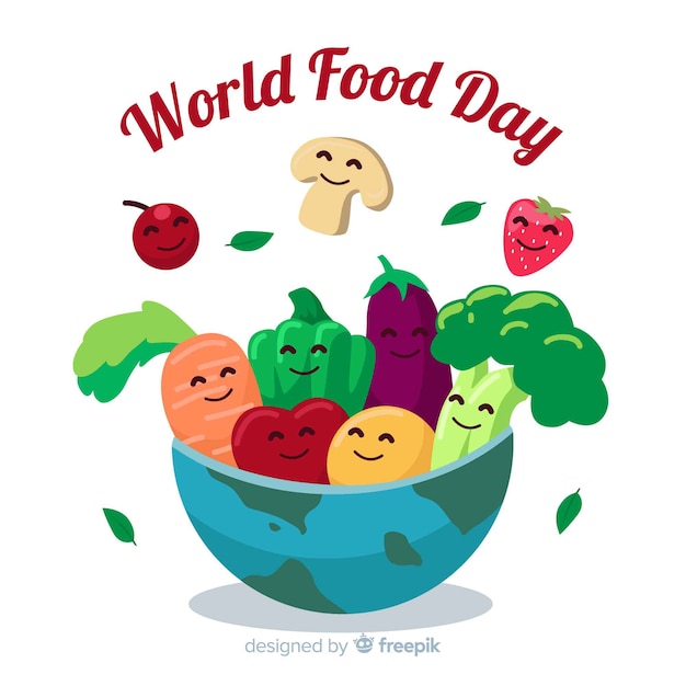 World food day in flat design
