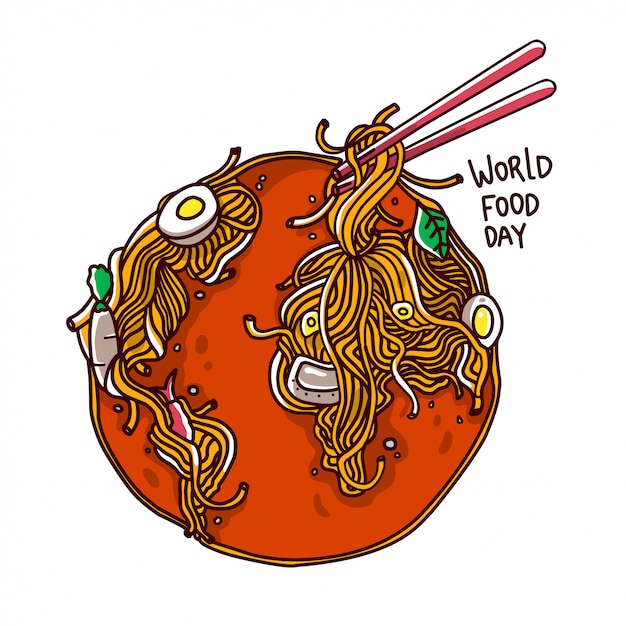 World food day illustration