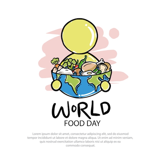 World food day logo illustration