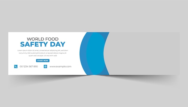 World food day social media linkedin profile banner template design