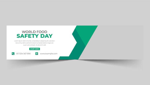 World food day social media linkedin profile banner template design