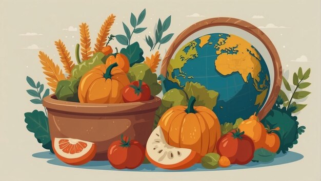 world food day vector