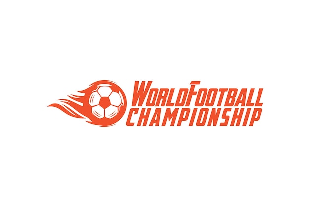 Vector world football championship logo vector