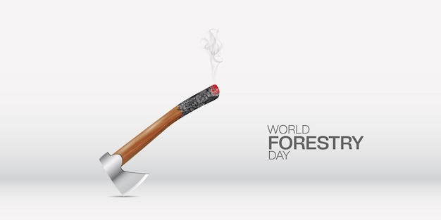 World forestry day free vector