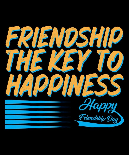 World Friendship day Typography Design Happy Friendship day