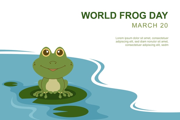 World Frog Day background