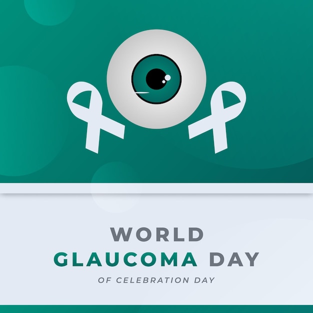 Vector world glaucoma day celebration vector design illustration for background poster banner advertising