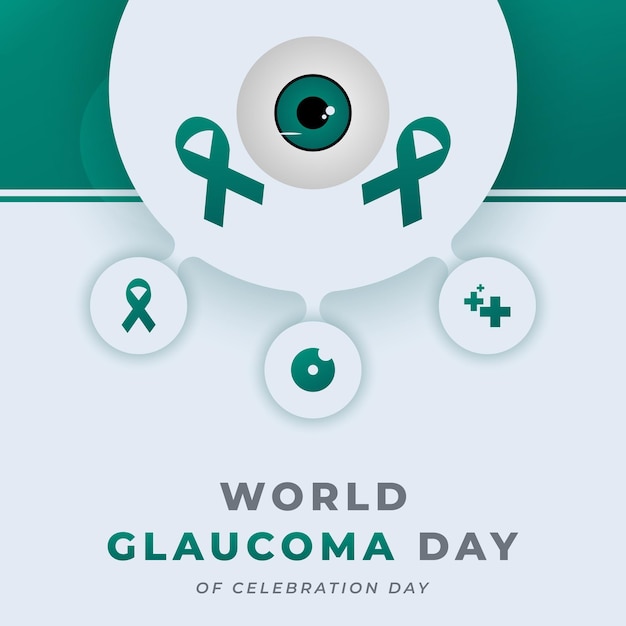World Glaucoma Day Celebration Vector Design Illustration for Background Poster Banner Advertising