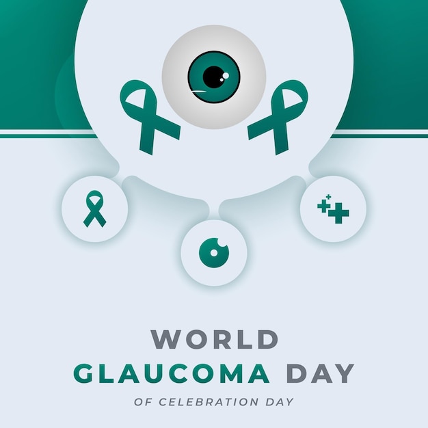 World glaucoma day celebration vector design illustration for background poster banner advertising