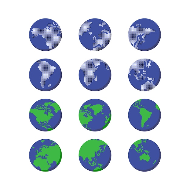 Mappa del globo del mondo