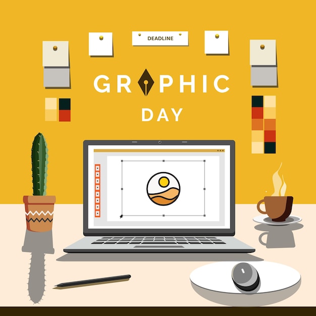 World graphic day vector illustration