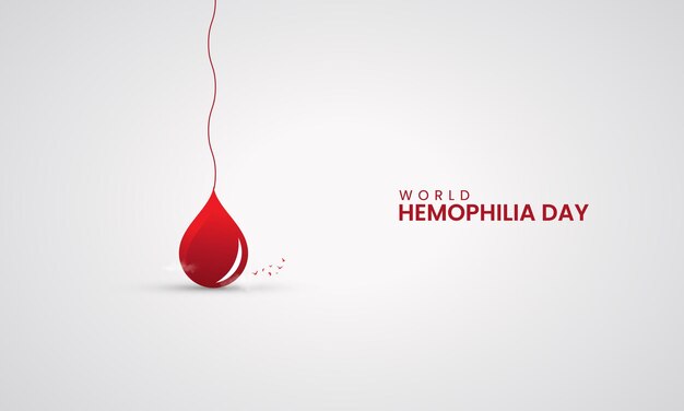 Vector world haemophilia day haemophilia day creative design for social media banner poster vector