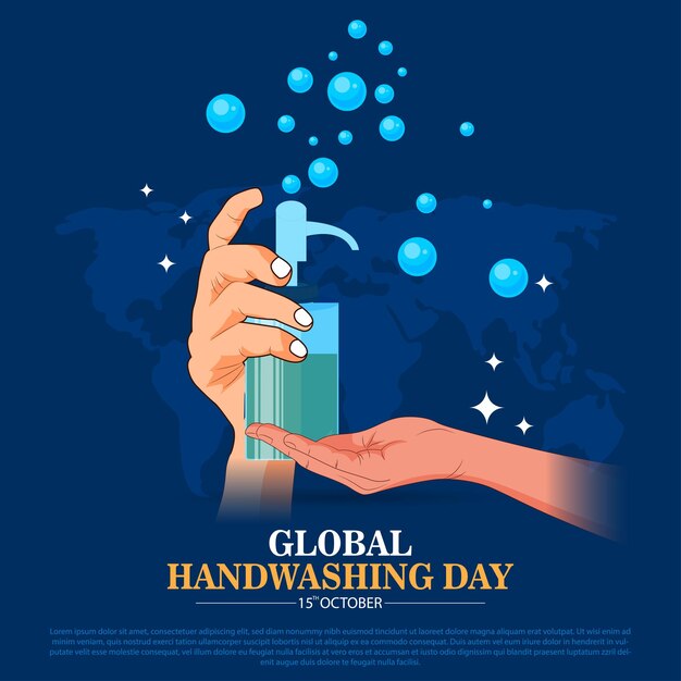 World handwashing day promotes the critical practice of handwashing with soap and water