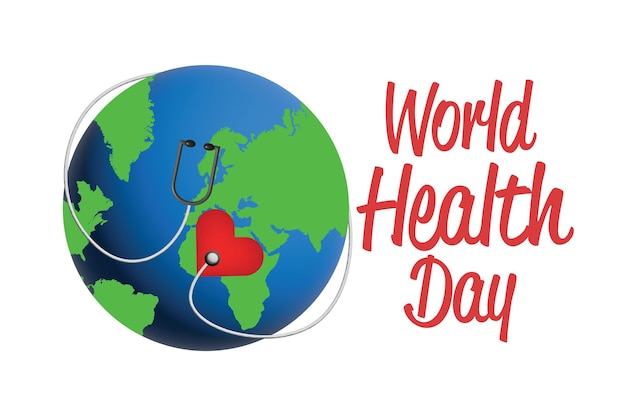 Vector world health day on 7 april