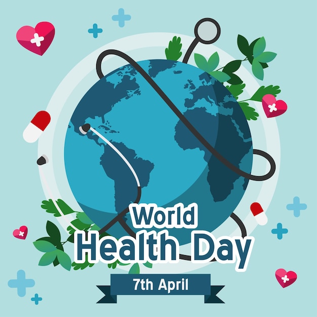 Vettore giornata mondiale della salute 7 aprile