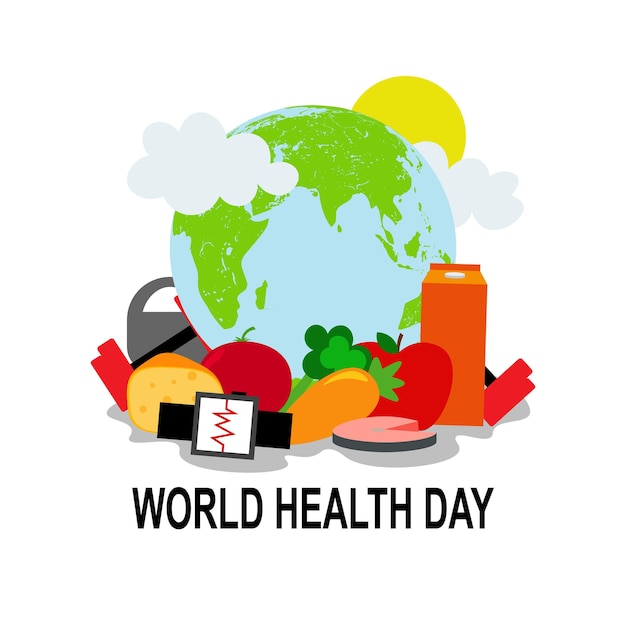 Vector world health day background