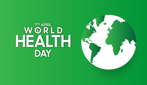 ベクトル 世界保健デー (world health day) は毎年4月7日に開催される世界保健デーで世界中の健康に関する意識を高めるためのイベントです