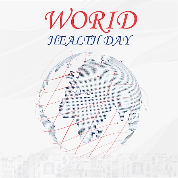 Vector world health day concept celebration event