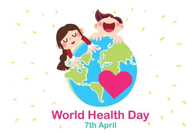 World health day conceptual illustration vector