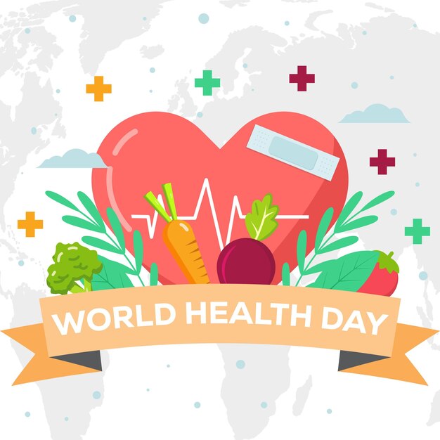 World health day design illustration concept