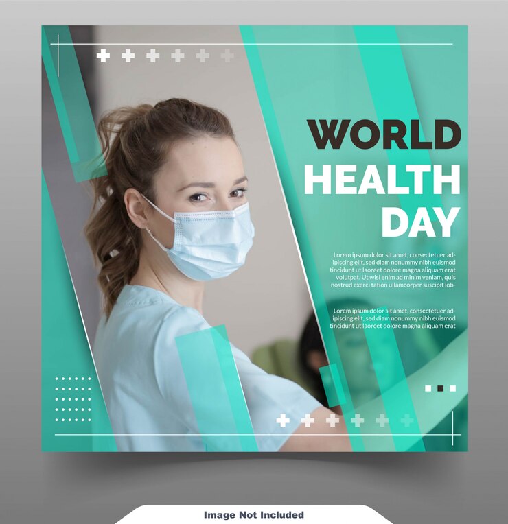 Vector world health day feed instagram social media post