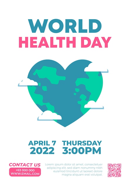 Vector world health day flyers design