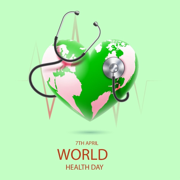 Vector world health day global health healthcare access disease prevention public health wellness