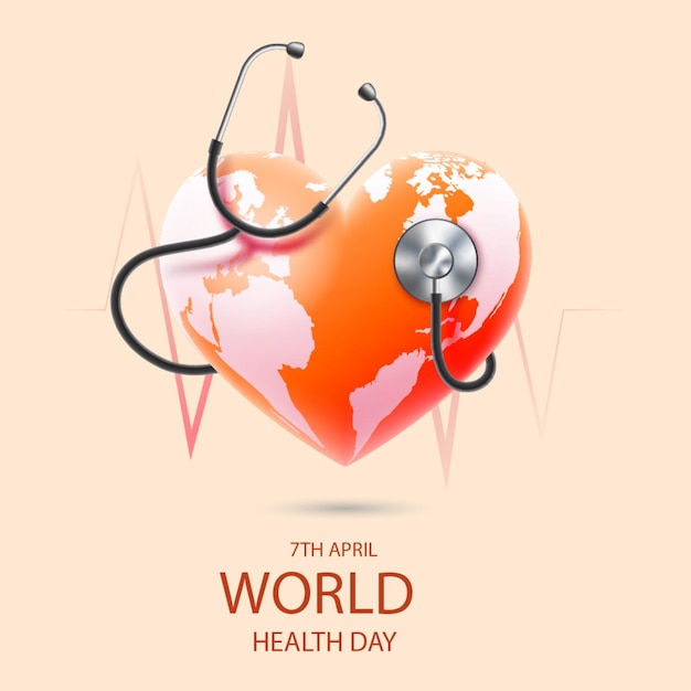 Vector world health day global health healthcare access disease prevention public health wellness