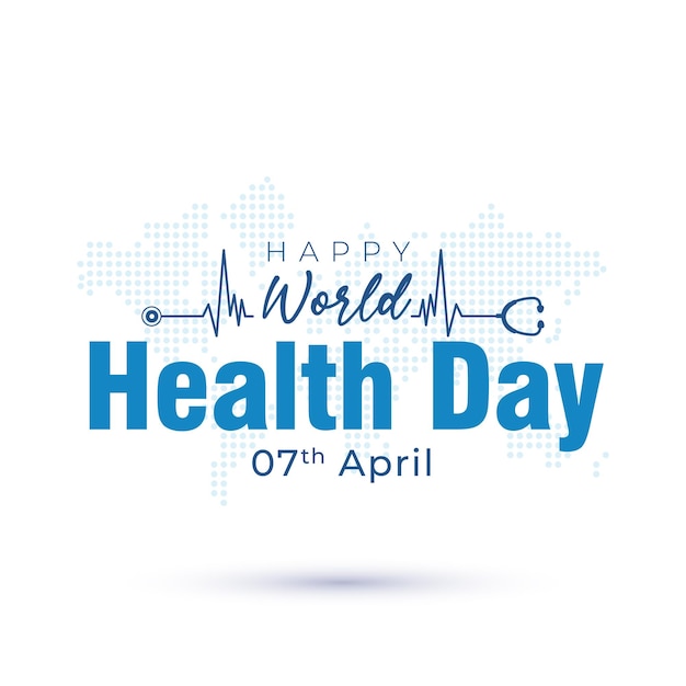 Vector world health day and health care awareness poster