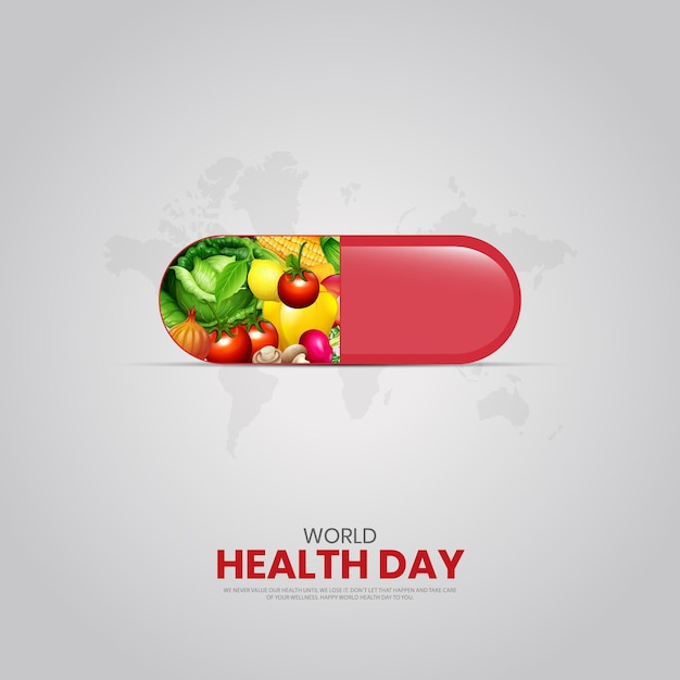 World health day Health day creative designer for social media ads