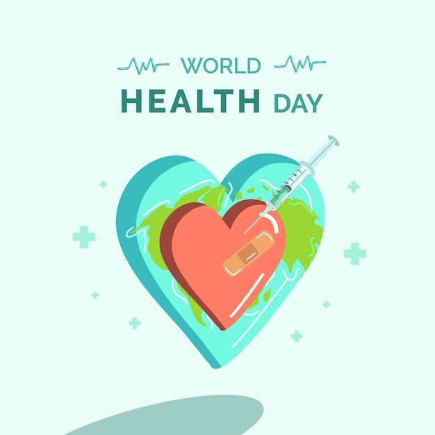 World health day illustration banner