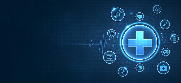 world health day is a global health awareness day celebrated every year on 7th april health care medical science with icon digital technology world concept modern business vector design