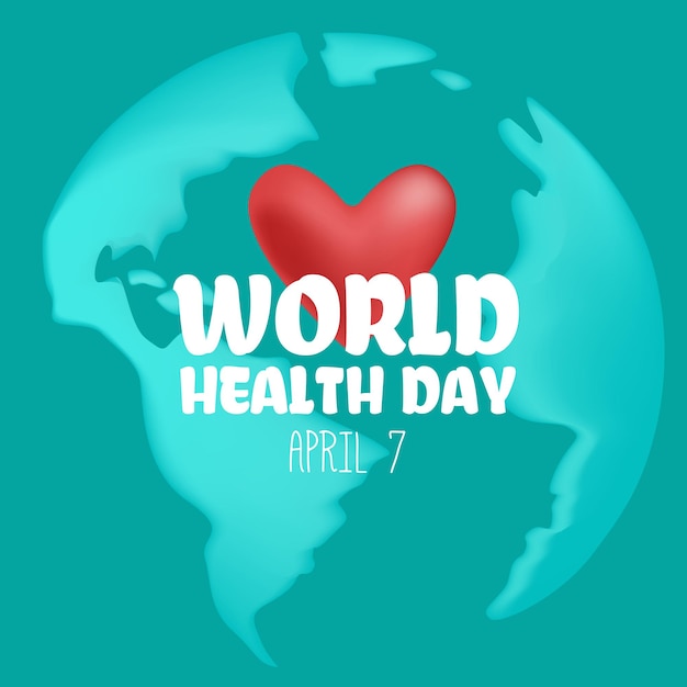 Premium Vector World health day is a global health awareness day