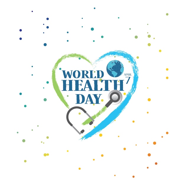 Vector world health day logo event concept