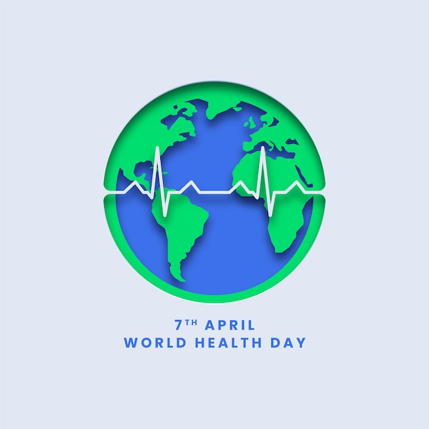 Vector world health day poster background