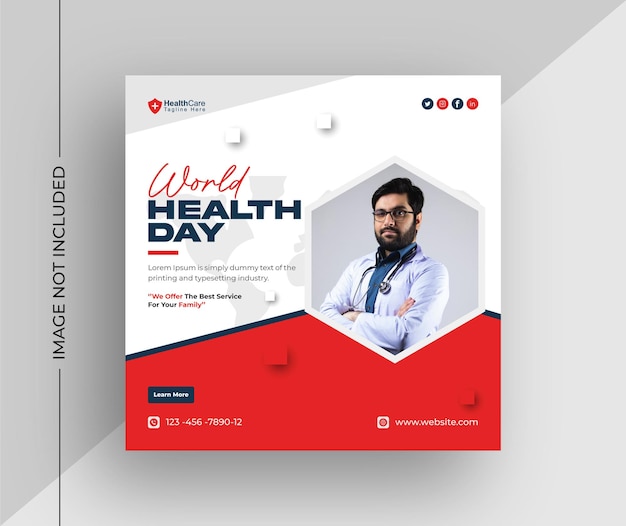 World Health Day social media post design