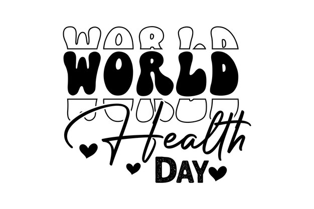 Vector world health day svg design