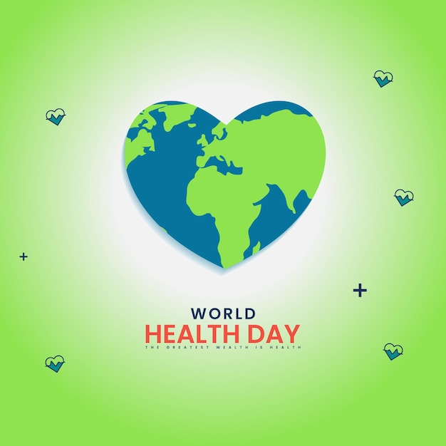 Vector world health day vector background illustration