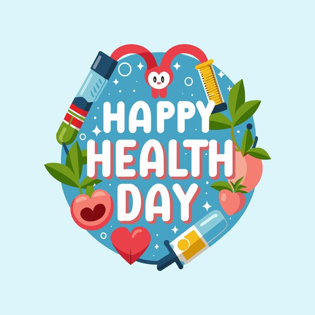 Vector world health day vector design template health day quotes typography