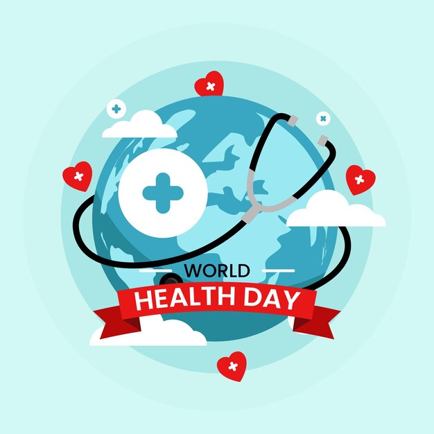 World health day vector illustration