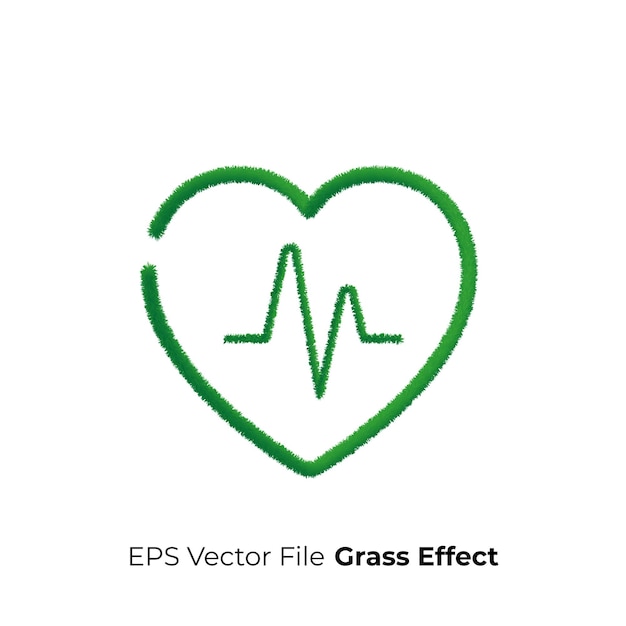 Vector world health symbol eps vector grass effect