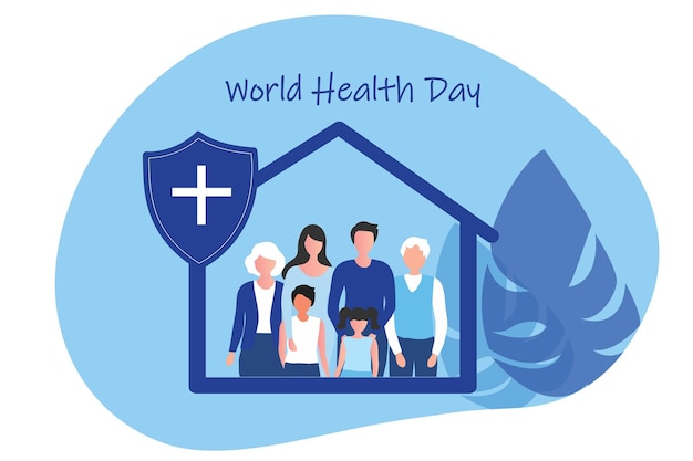 World healthy day for family concept