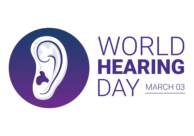 World Hearing Day Illustration to Raise Awareness on How to Prevent Deafness for Landing Page