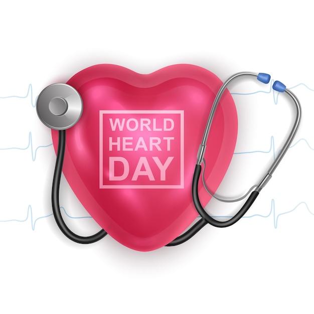 World heart day background