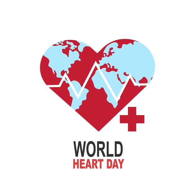 World heart day background