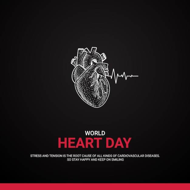 Vector world heart day damage heart free vector