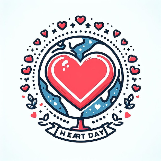 World heart day illustration