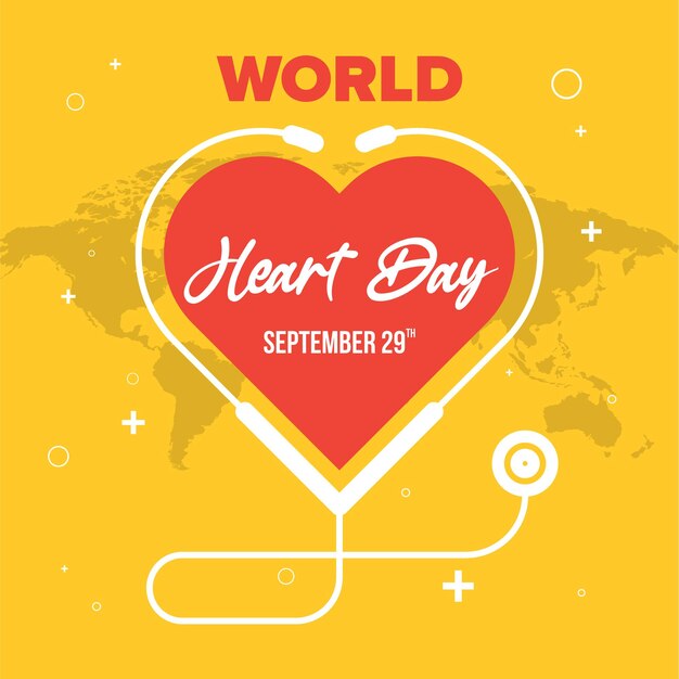 Vector world heart day instagram post design banner story health donor blood